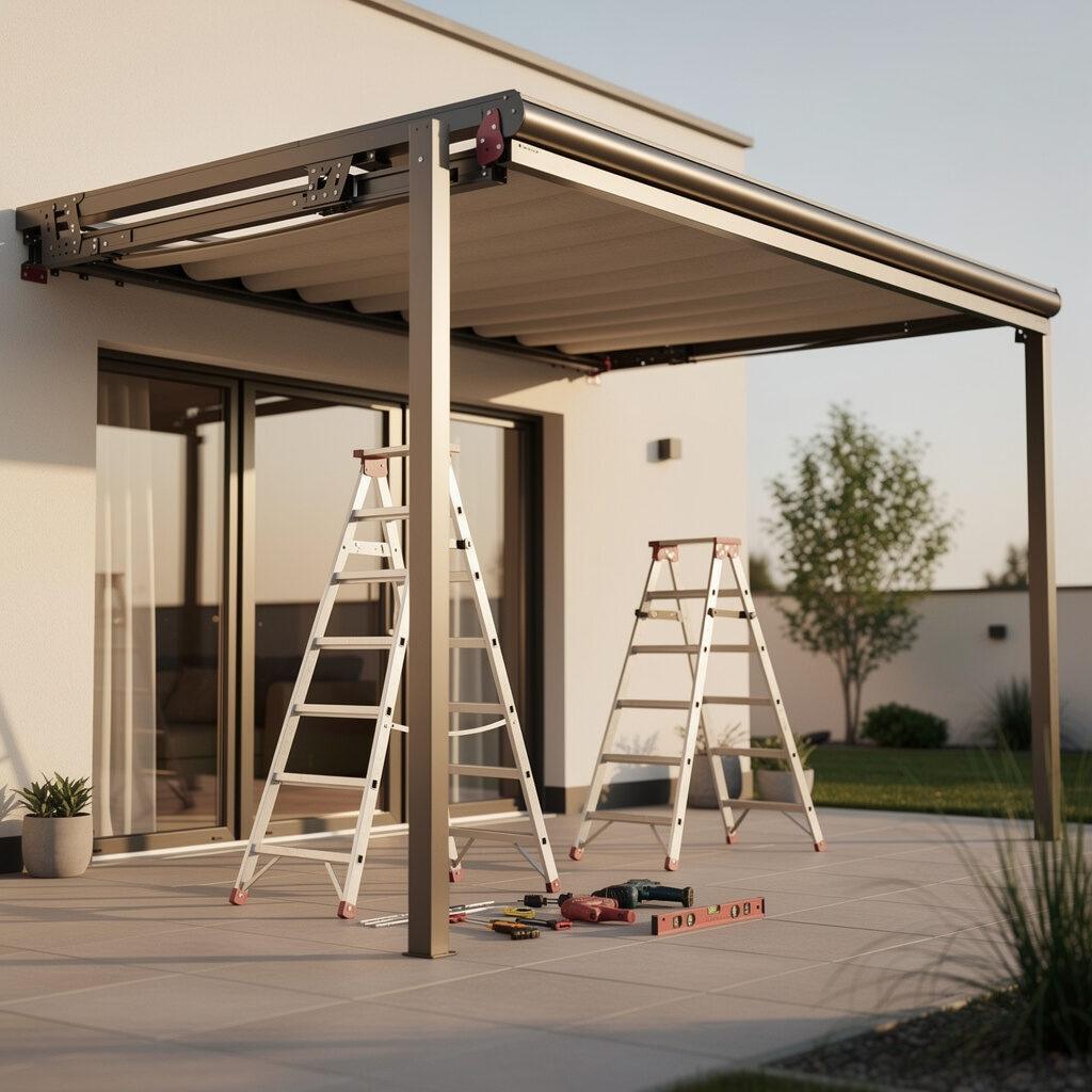 Falt-Pergola Installation – Seifert Überdachungen GmbH