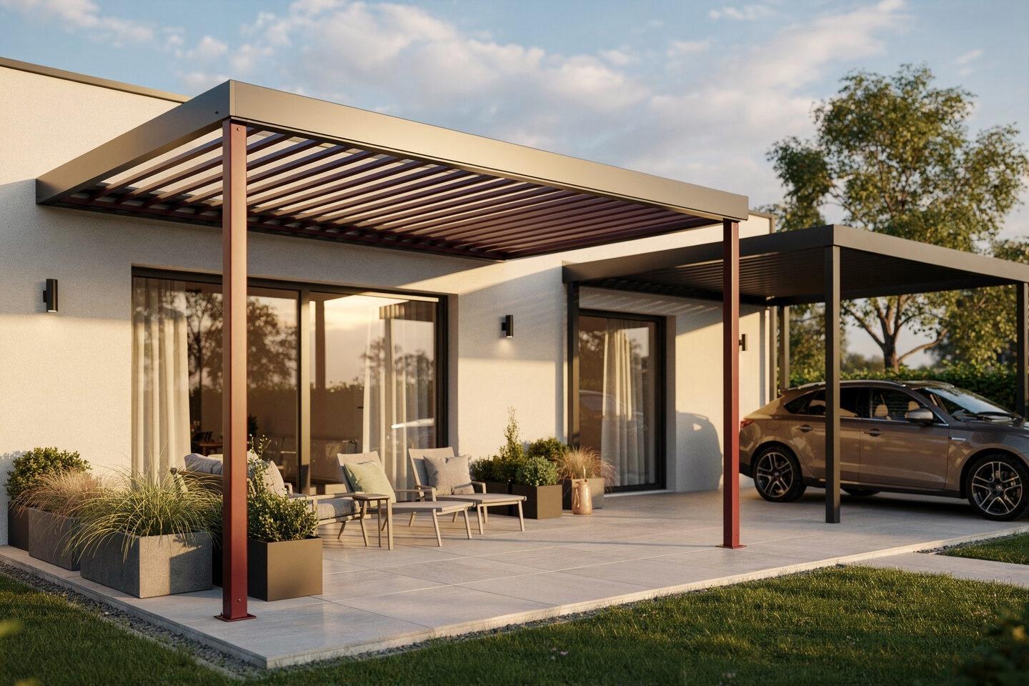 Faltpergolen – Terrassenüberdachungen aus Aluminium, Stahlcarports, Lamellendächer – Seifert Überdachungen GmbH