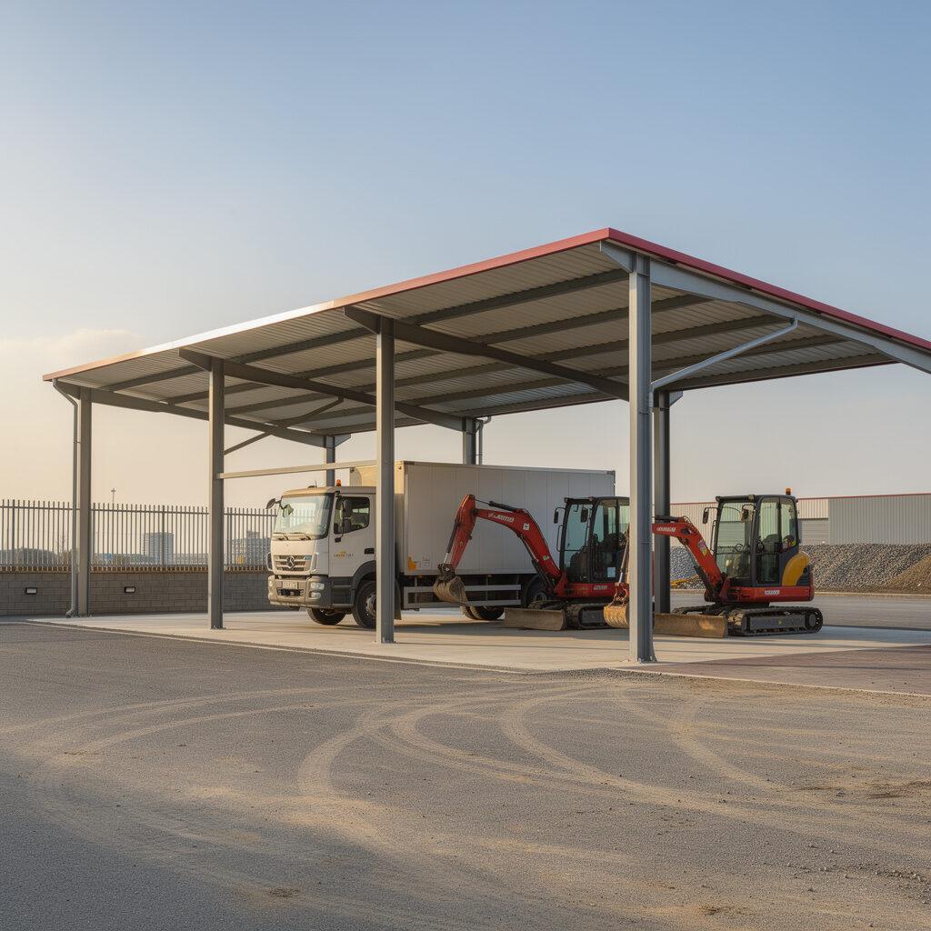 Gewerbliche Stahlcarports und Industrieanwendungen – Seifert Überdachungen GmbH
