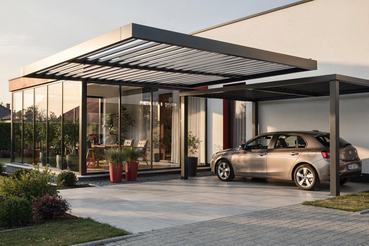 Lamellendächer – Terrassenüberdachungen aus Aluminium, Stahlcarports, Kaltwintergärten – Seifert Überdachungen GmbH